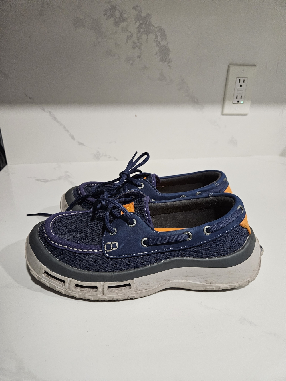 Soft Science Boat Shoes Blue Men's Size 7 Supreme Comfort Footwear Pre-owned